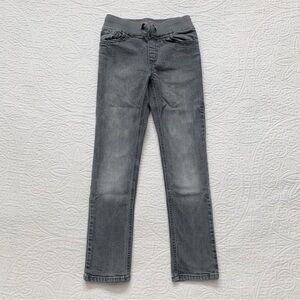 Gymboree Girls’ Grey Skinny Jeans with Elastic Waistband